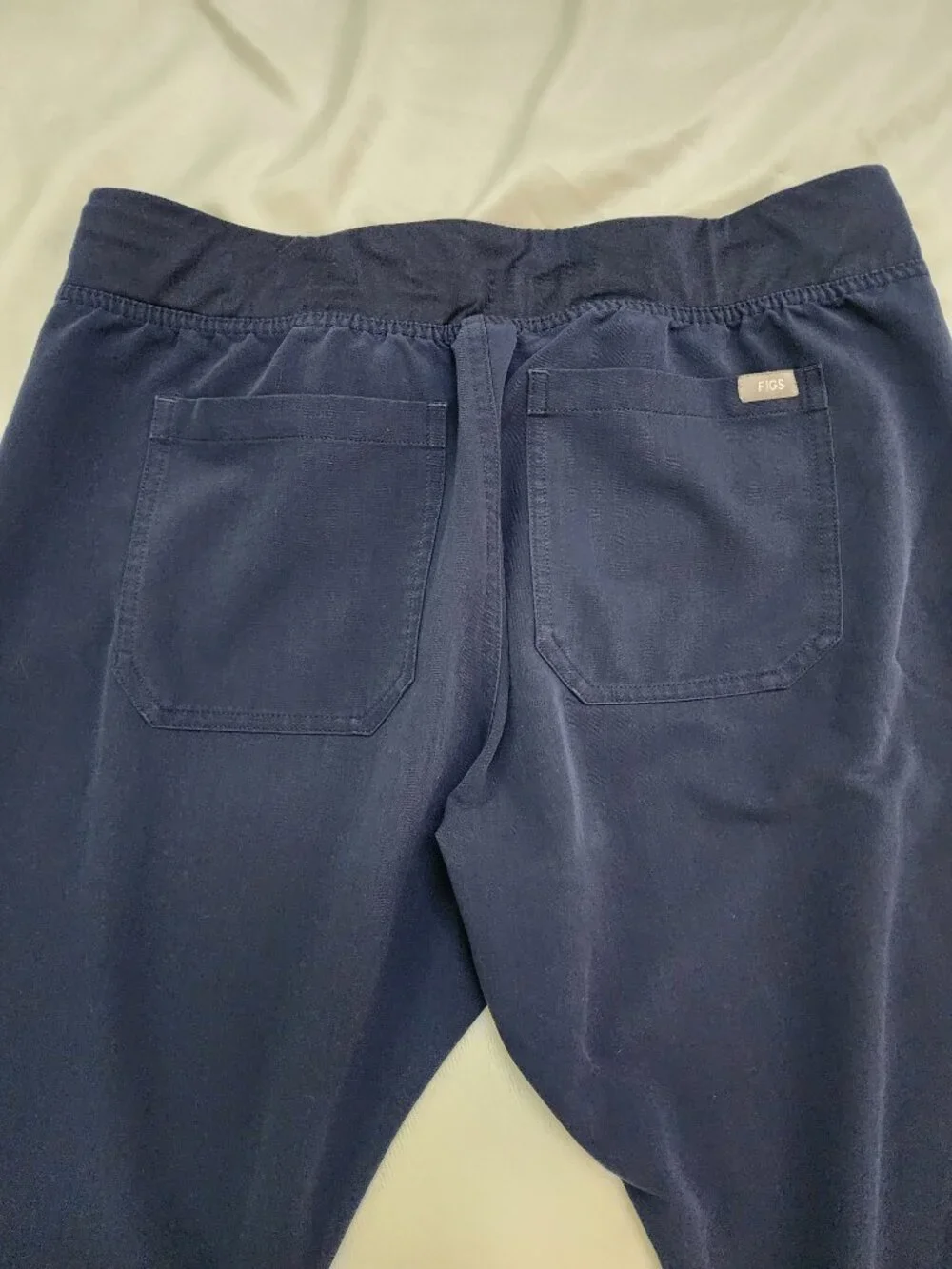FIGS Navy Scrub Set Medium Catarina Top Livingston Straight Leg Pants
